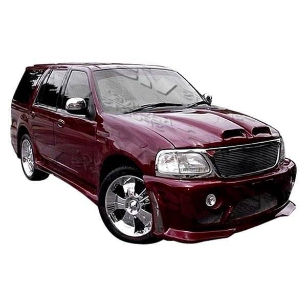 1997-2002 Ford Expedition 4 doors OUTCAST Style FRP Primer Front Bumper-1