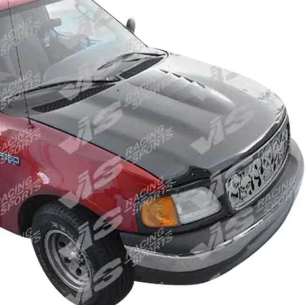 1997-2003 Ford F150 2 doors Cobra R 2000 Style Carbon Fiber Black Hood-3