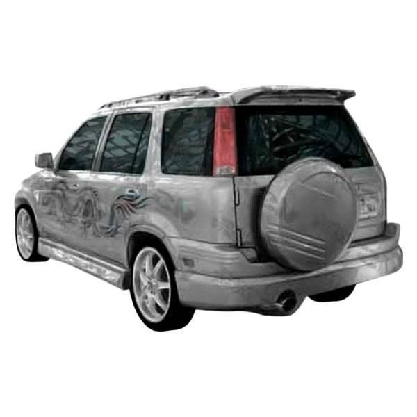 1997-2001 Honda CRV 4 doors TECHNO R Style FRP Primer Rear Lip-1
