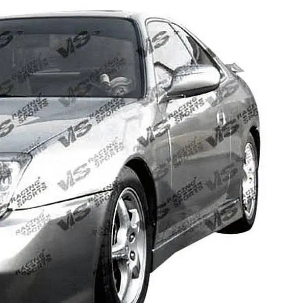 1997-2001 Honda Prelude 2 doors TECHNO R Style FRP Primer Side Skirts-2