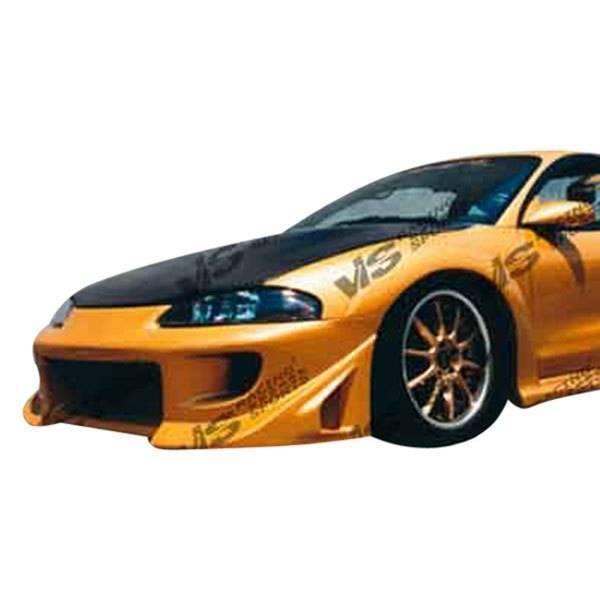 1997-1999 Mitsubishi Eclipse 2 doors BATTLE Z Style FRP Primer Front Bumper-1