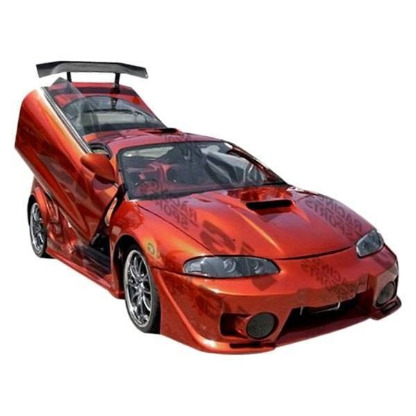 1997-1999 Mitsubishi Eclipse 2 doors EVO 5 Style FRP Primer Front Bumper-1