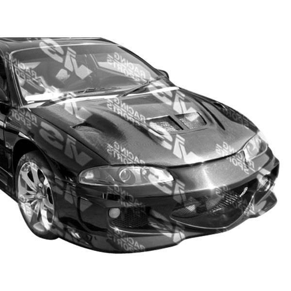 1997-1999 Mitsubishi Eclipse 2 doors GT BOMBER Style FRP Primer Front Bumper-1