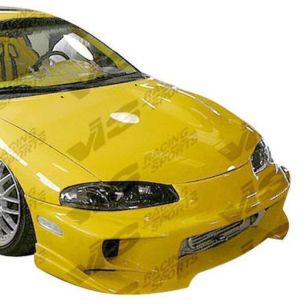 1997-1999 Mitsubishi Eclipse 2 doors Invader 4 Style FRP Primer Front Bumper-1
