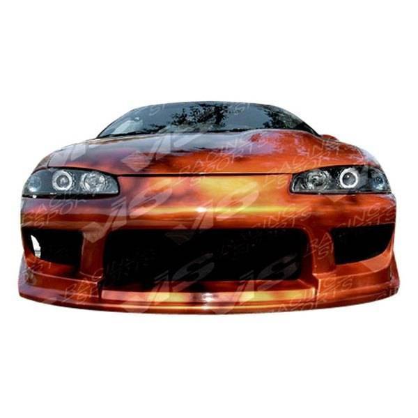 1997-1999 Mitsubishi Eclipse 2 doors STRIKER Style FRP Primer Front Bumper-1