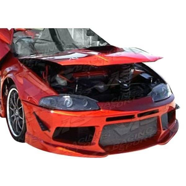 1997-1999 Mitsubishi Eclipse 2 doors STRIKER X Style FRP Primer Front Bumper-1