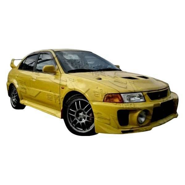 1997-2001 Mitsubishi Mirage 2 doors Evolution 5 Style FRP Primer Front Bumper-1