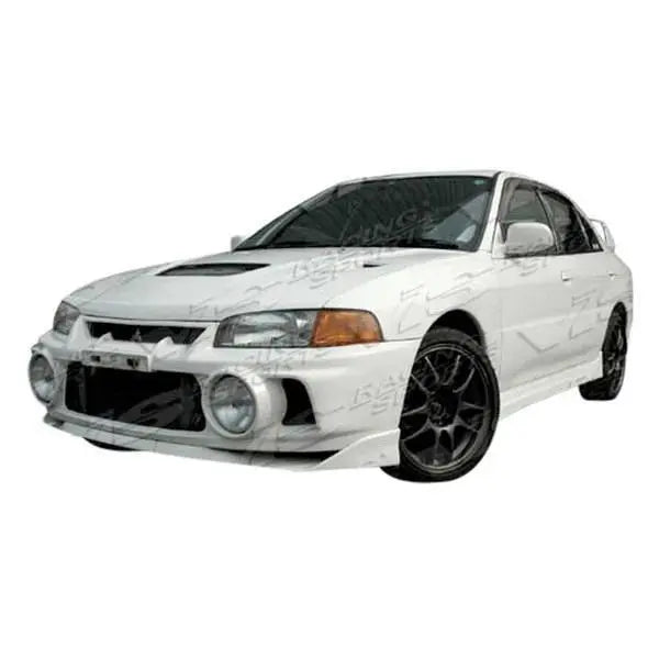 1997-2001 Mitsubishi Mirage 4 doors Evolution 5 Style FRP Primer Side Skirts-1