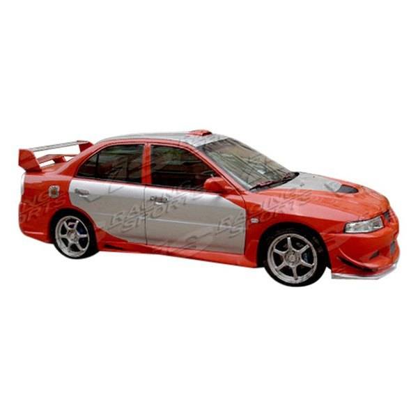 1997-2001 Mitsubishi Mirage 4 doors EVO 8 Style FRP Primer Full Kit-2