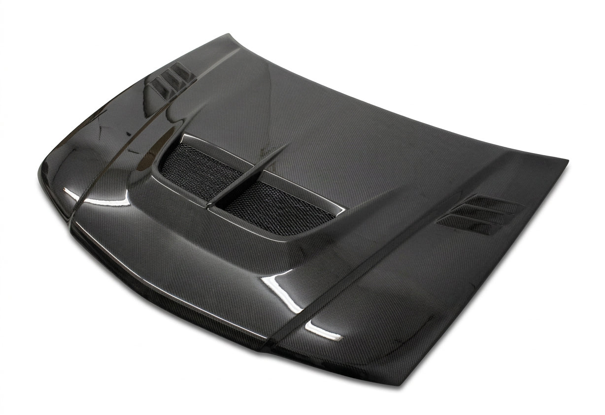 Carbon Fiber Hood Cyber Style for Mitsubishi Mirage (JDM) W/B 4DR 1997-2001