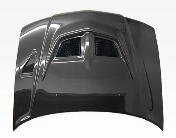 1997-2001 Mitsubishi Mirage JDM 4 doors EVO Style Carbon Fiber Black Hood-3