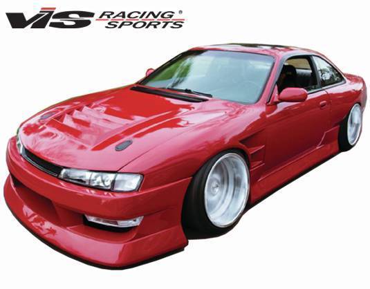 1997-1998 Nissan 240SX 2 doors B Speed WB Style FRP Primer WideBody-1