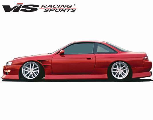 1997-1998 Nissan 240SX 2 doors B Speed WB Style FRP Primer WideBody-3
