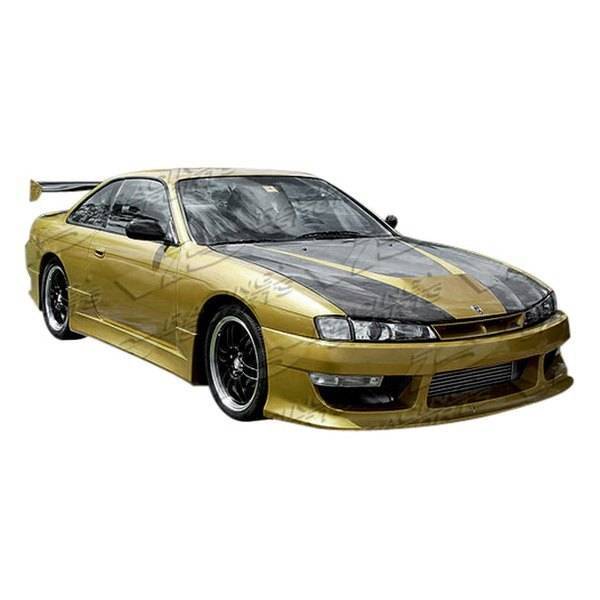 1997-1998 Nissan 240SX 2 doors V Speed Style FRP Primer Front Bumper-1