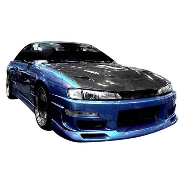 1997-1998 Nissan 240SX 2 doors Z Speed Style FRP Primer Front Bumper-1