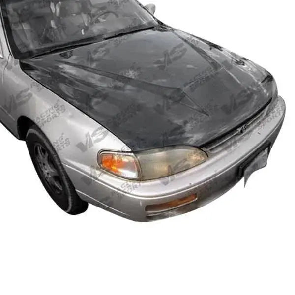 1997-2001 Toyota Camry 4 doors INVADER Style Carbon Fiber Black Hood-1