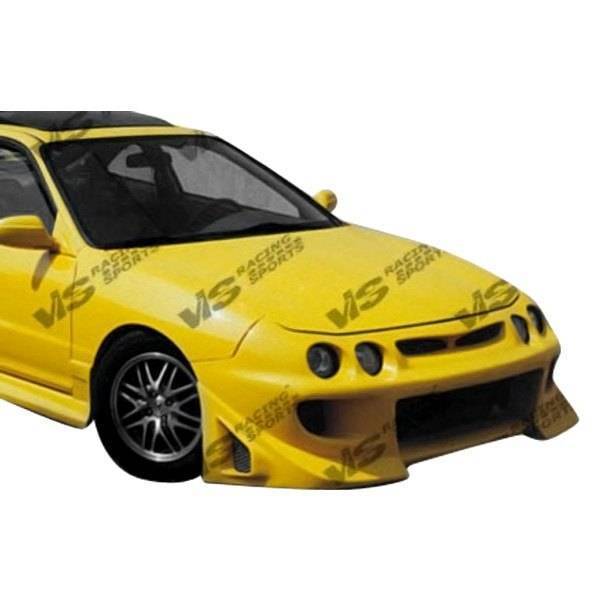 1998-2001 Acura Integra 2 doors 4 doors BATTLE Z Style FRP Primer Front Bumper-1