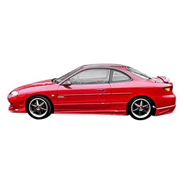 1998-2003 Ford Escort 2 doors BALLISTIX Style FRP Primer Side Skirts-1
