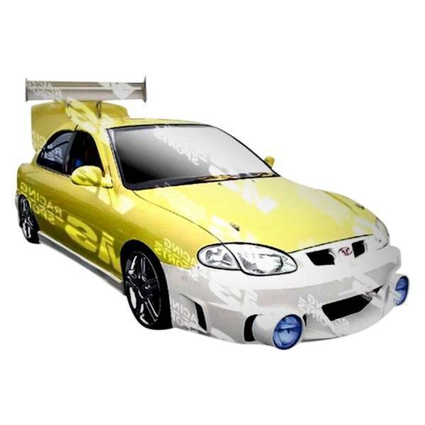 1998-2003 Ford Escort 2 doors EVO Style FRP Primer Front Bumper-1