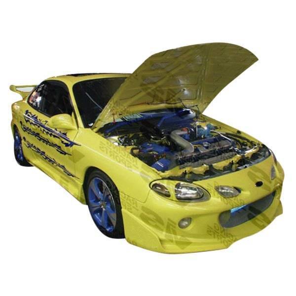 1998-2003 Ford Escort 2 doors INVADER Style FRP Primer Front Bumper-1