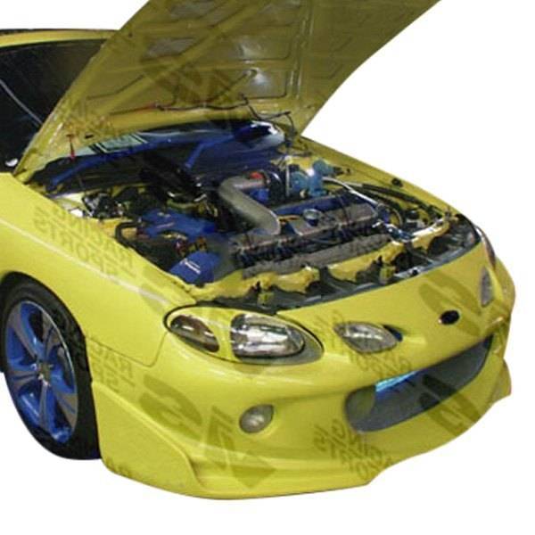 1998-2003 Ford Escort 2 doors INVADER Style FRP Primer Front Bumper-2