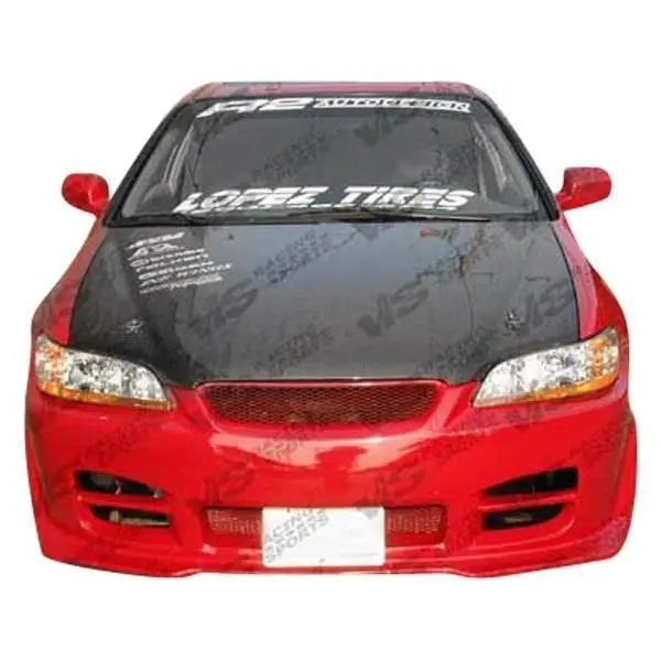 1998-2002 Honda Accord 2 doors OEM Style Carbon Fiber Black Hood-2