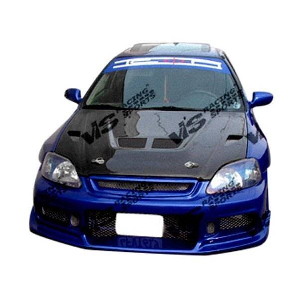 1998-2002 Honda Accord 2 doors TRACER 2 Style FRP Primer Front Bumper-1