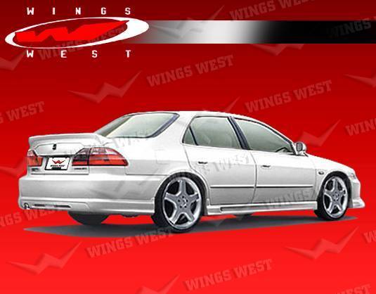 1998-2002 Honda Accord 4 doors POLYURETHANE Black Rear Lip-1