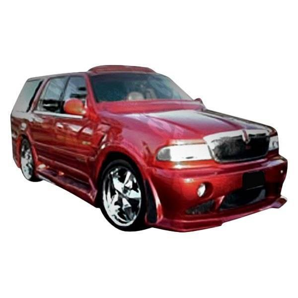1998-2002 Lincoln Navigator 4 doors OUTCAST Style FRP Primer Front Bumper-1