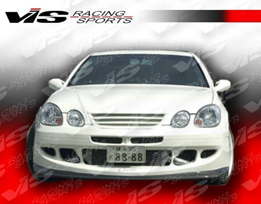 1998-2005 Lexus GS300 GS400 4 doors ALFA Style Carbon Fiber Black Front Bumper-4