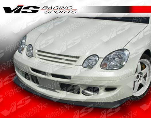 1998-2005 Lexus GS300 GS400 4 doors ALFA Style Carbon Fiber Black Front Bumper-5