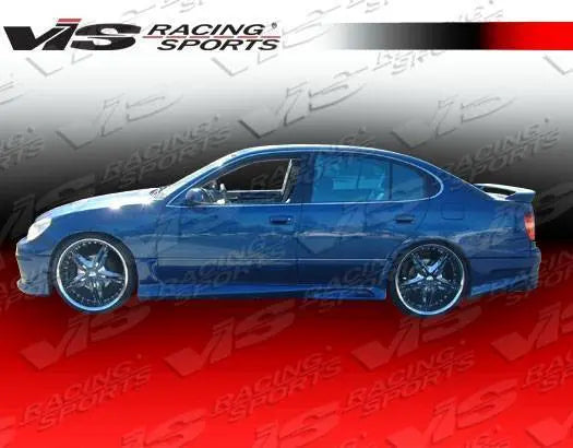 1998-2005 Lexus GS300 GS400 4 doors CYBER Style FRP Primer Side Skirts-1