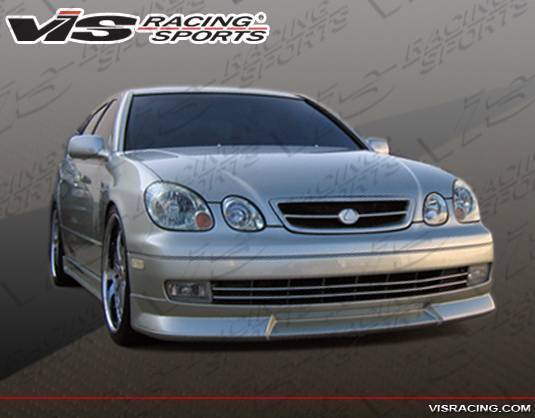 1998-2005 Lexus GS300 GS400 4 doors WIZE Style FRP Primer Front Lip-1