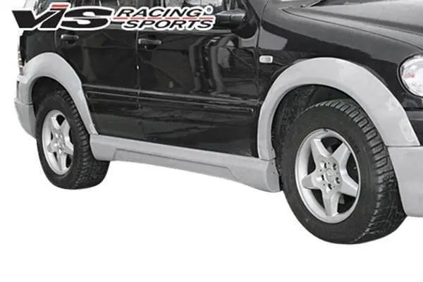 1998-2001 Mercedes M Class X163 4 doors WERK Style FRP Primer Side Skirts-1