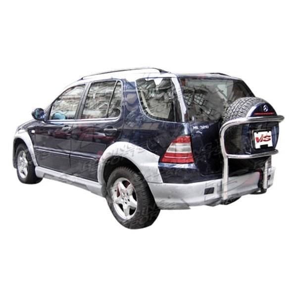 1998-2001 Mercedes M Class X163 4 doors WERK Style FRP Primer Full Kit-2