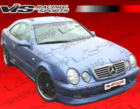 1998-2002 Mercedes Clk W208 2 doors C Tech Style FRP Primer Front Lip-2