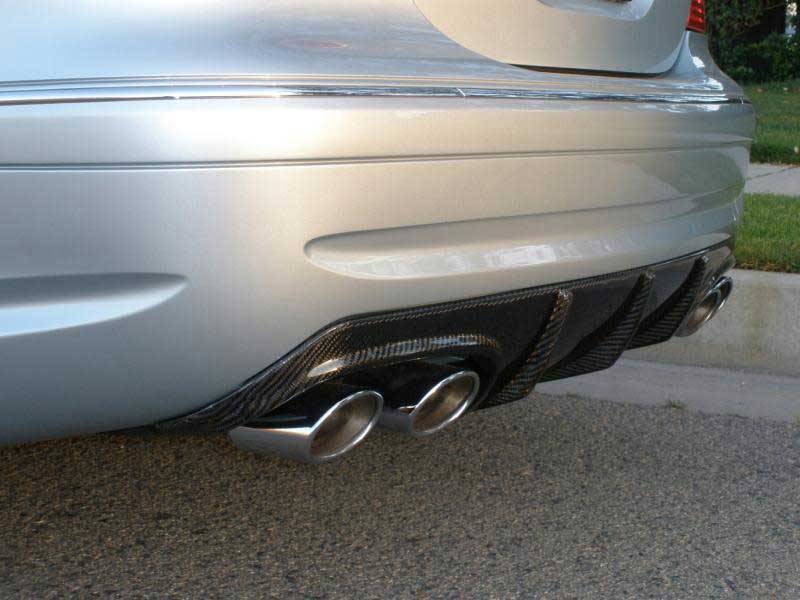 1998-2002 Mercedes Clk W208 2 doors Carbon Fiber Black Diffuser-2