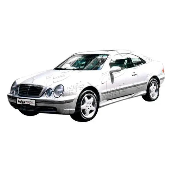 1998-2002 Mercedes Clk W208 2 doors EURO TECH Style FRP Primer Side Skirts-1