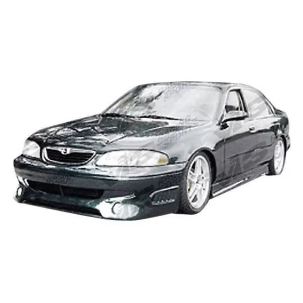 1998-2002 Mazda 626 4 doors INVADER Style FRP Primer Side Skirts-1