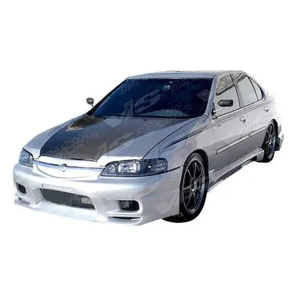 1998-2001 Nissan Altima 4 doors OEM Style Carbon Fiber Black Hood-1