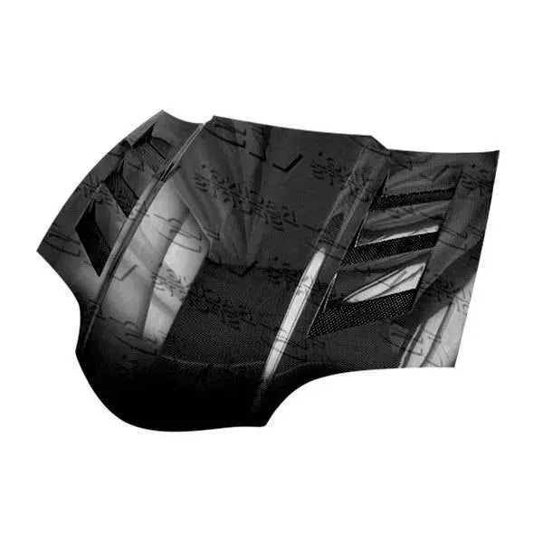 1998-2002 Pontiac Firebird 2 doors AMS Style Carbon Fiber Black Hood-1