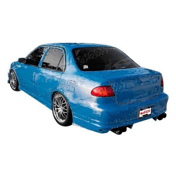 1998-2000 Toyota Corolla 4 doors BALLISTIX Style FRP Primer Rear Bumper-1