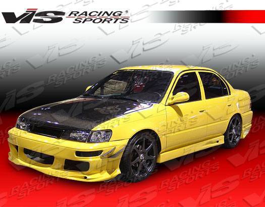 1998-2000 Toyota Corolla 4 doors BALLISTIX Style FRP Primer Full Kit-1