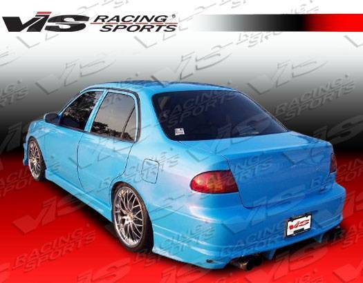 1998-2000 Toyota Corolla 4 doors BALLISTIX Style FRP Primer Full Kit-3