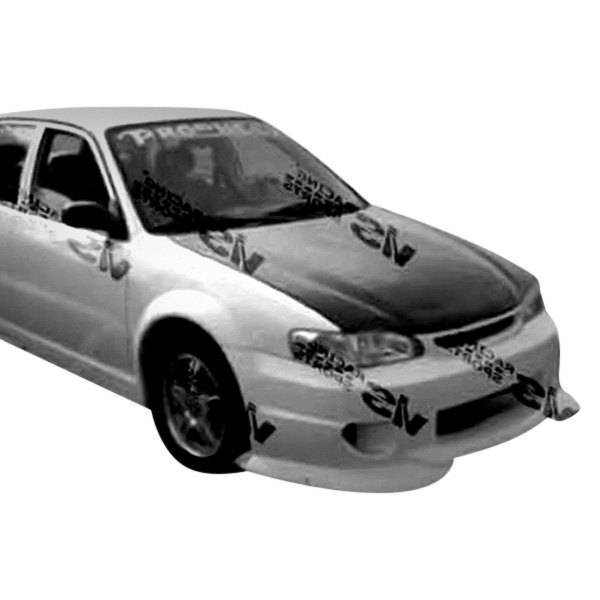 1998-2000 Toyota Corolla 4 doors Strada F1 Style FRP Primer Front Bumper-1