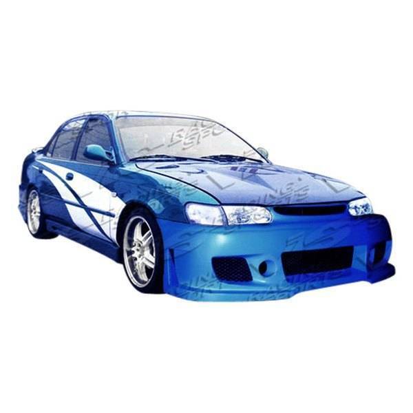 1998-2000 Toyota Corolla 4 doors TSC 3 Style FRP Primer Front Bumper-1
