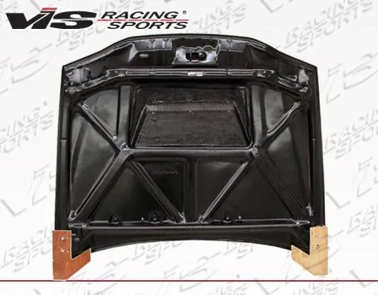 1998-2002 Toyota Corolla 4 doors INVADER Style Carbon Fiber Black Hood-3
