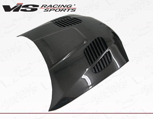 1999-2003 BMW 3 SERIES E46 2 doors GTR Style Carbon Fiber Black Hood-3
