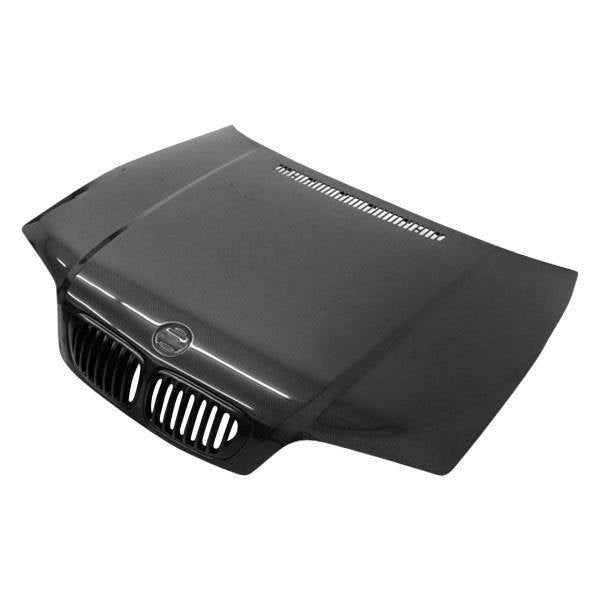 1999-2003 BMW 3 SERIES E46 2 doors OEM Style Carbon Fiber Black Hood-1