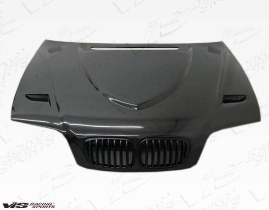 1999-2001 BMW 3 SERIES E46 4 doors Euro R Style Carbon Fiber Black Hood-1